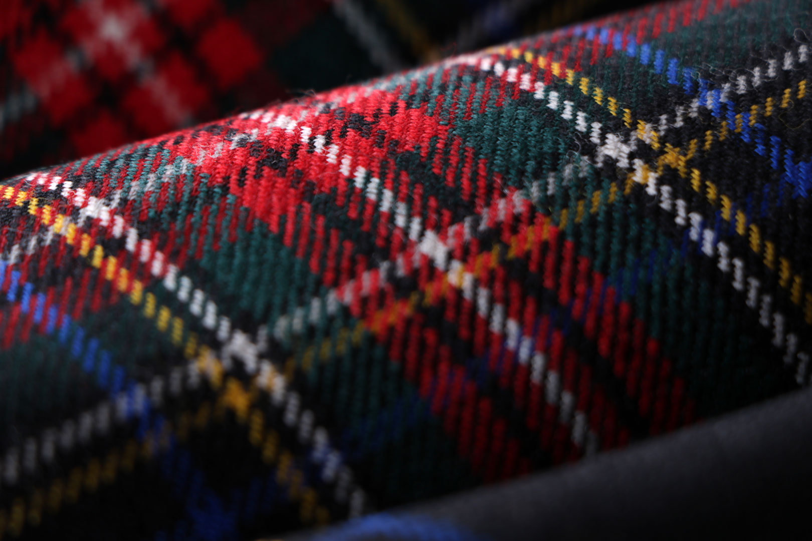 S'YTE★Cotton Tartan Asymmetry Check T COMME des GARCONS Tartan Check Asymmetry Wrap Skirt Blue