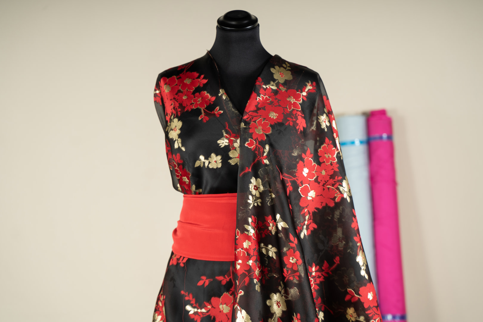 Flowers Jacquard Apparel Fabric TC001105