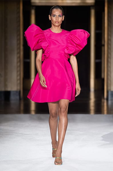 Beetroot Purple dress from Christian Siriano Ready-to-Wear Spring 2020