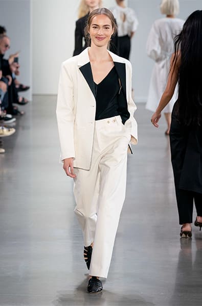 White Suit - Deveaux Ready-to-Wear Spring 2020