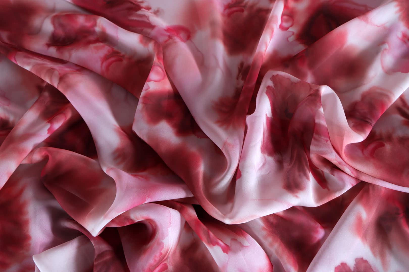 Red Silk fabric for dressmaking