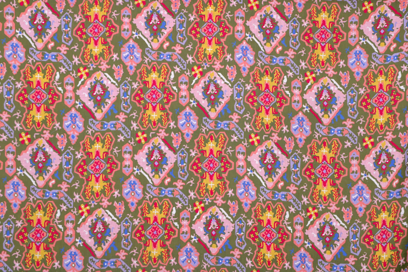 Green, Multicolor Linen, Viscose Linen Blend fabric for dressmaking