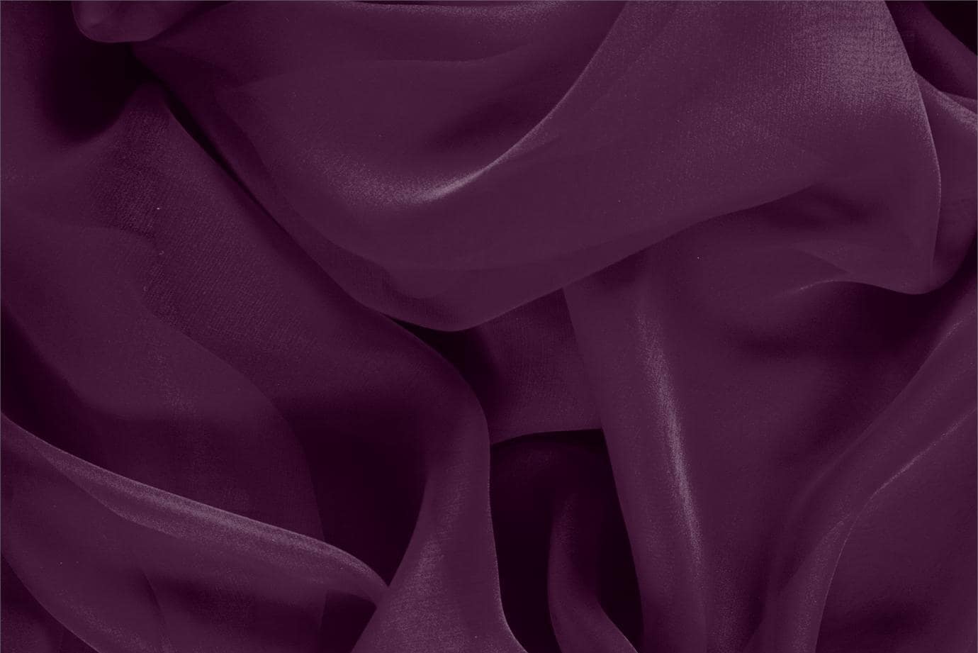 Tessuto Chiffon Di Viscosa Viola Con Stampa Floreale Giacobea – OneOone – 42 Pollici Largo – Forniture Per Cucito E Quilting